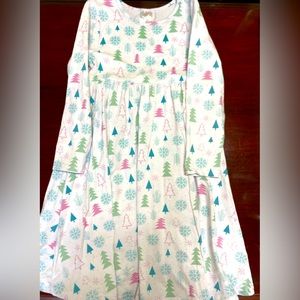 Stitchy Fish Cotton Christmas dress size 8